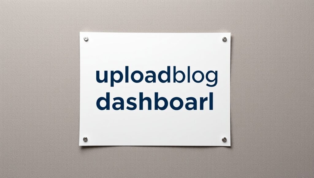 uploadblog dashboard
