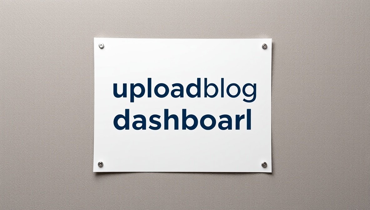 uploadblog dashboard