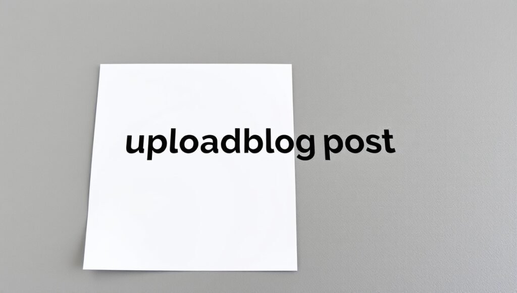 uploadblog post